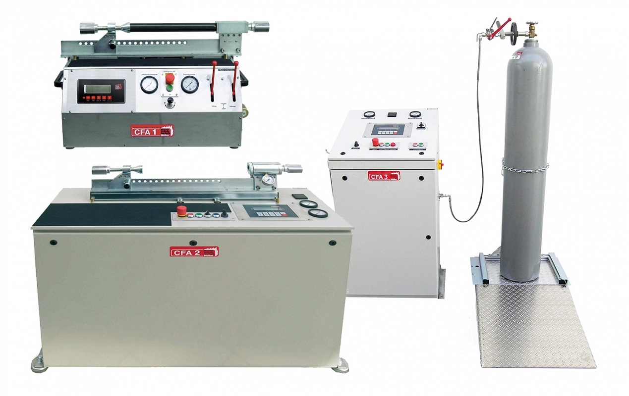 Medium pressure CO2 filling stations