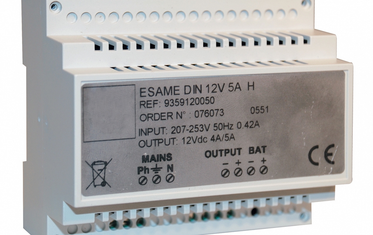 Power supply (12 Vdc 5 A) Fire alarm equipment by Cordia