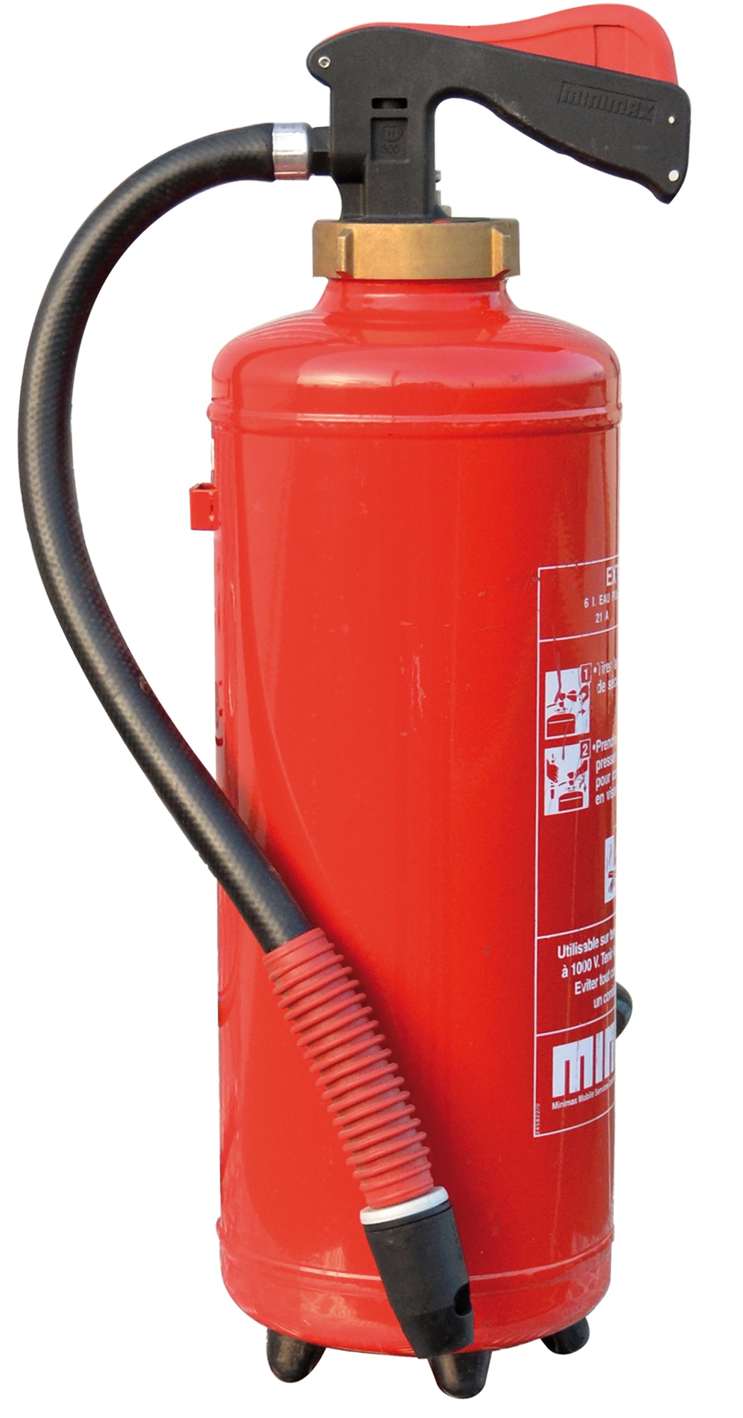 Mixed water/air training extinguisher