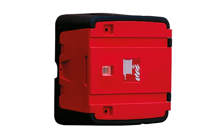 Fire Hose Reel Cabinet. Crdits : ©myfiresafetyproducts.com 2021