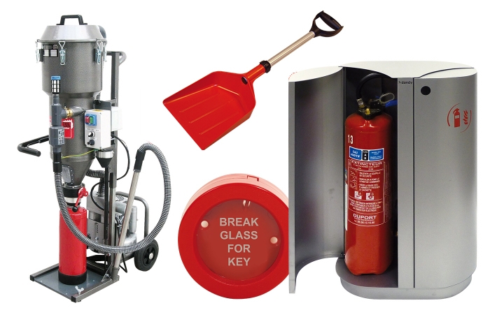 Fire servicing equipment. Crdits : myfiresafetyproducts.com 2021