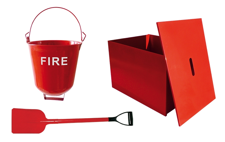 Sandboxes, shovels, buckets. Crdits : ©myfiresafetyproducts.com 2021