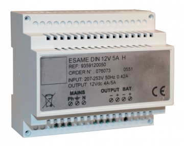 Power supply (12 Vdc – 5 A). Crdits : 