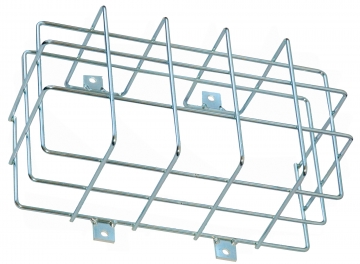 Protection cage for emergency lighting – W.290 x H.160 x D.125 mm. Crdits : 