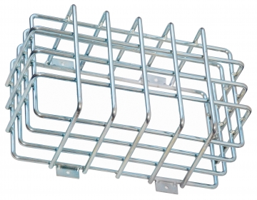 Protection cage for emergency lighting – W.350 x H.200 x D.125 mm. Crdits : 