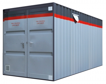 Fire training container. Crdits : 