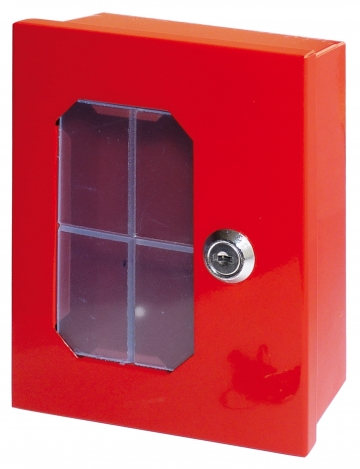 Emergency break glass key box. Crdits : 