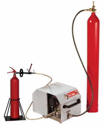 CFA Mobil – mobile filling unit for CO2 extinguishers. Crdits : 