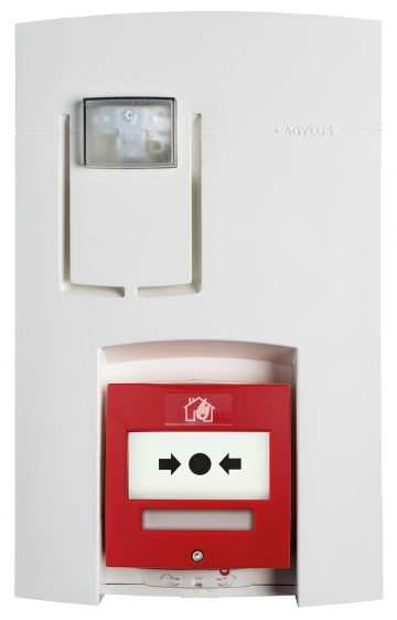 Wireless fire alarm unit - AGYLUS Eloquence. Crdits : myfiresafetyproducts.com 2021